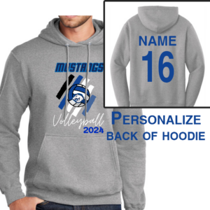 CBS Volleyball Hoodie with Back